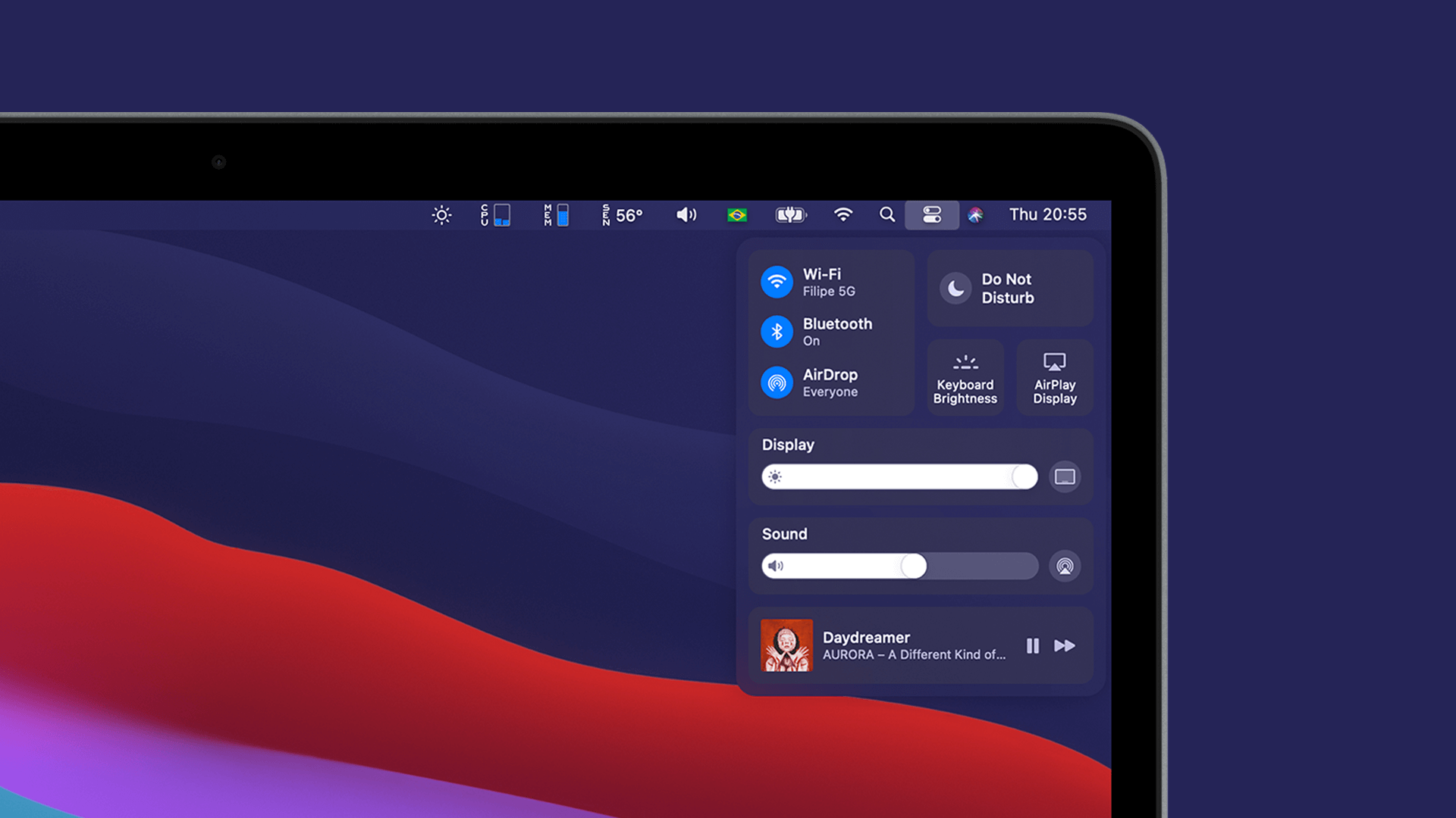 Что нового в macOS Big Sur. А это прямо как центр управления на айфоне. Что нового в macOS Big Sur. А это прямо как центр управления на айфоне. Фото.
