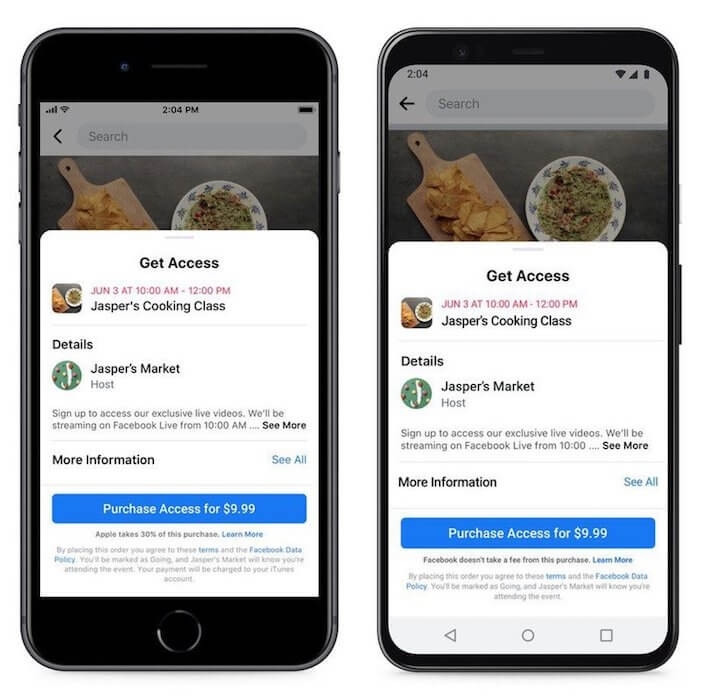 Комиссия за билеты в App Store. Facebook решила предупреждать пользователей, что 30% от суммы платежа берёт Apple, но та запретила это делать. Комиссия за билеты в App Store. Facebook решила предупреждать пользователей, что 30% от суммы платежа берёт Apple, но та запретила это делать. Фото.