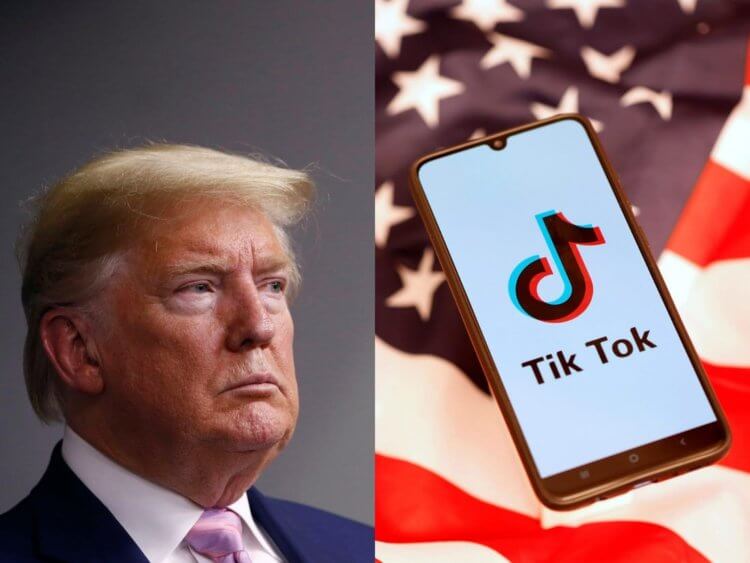 Дональд Трамп согласился оставить TikTok в App Store. Фото.