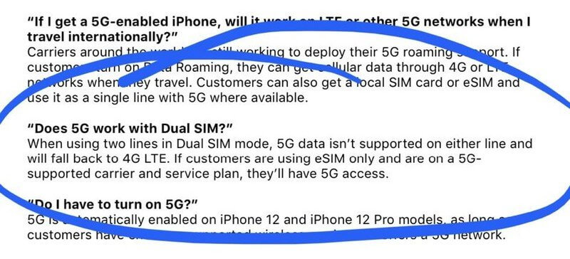 Почему отключается 5G на iPhone 12. Это выдержка из документа, который слили сотрудники Verizon. Почему отключается 5G на iPhone 12. Это выдержка из документа, который слили сотрудники Verizon. Фото.