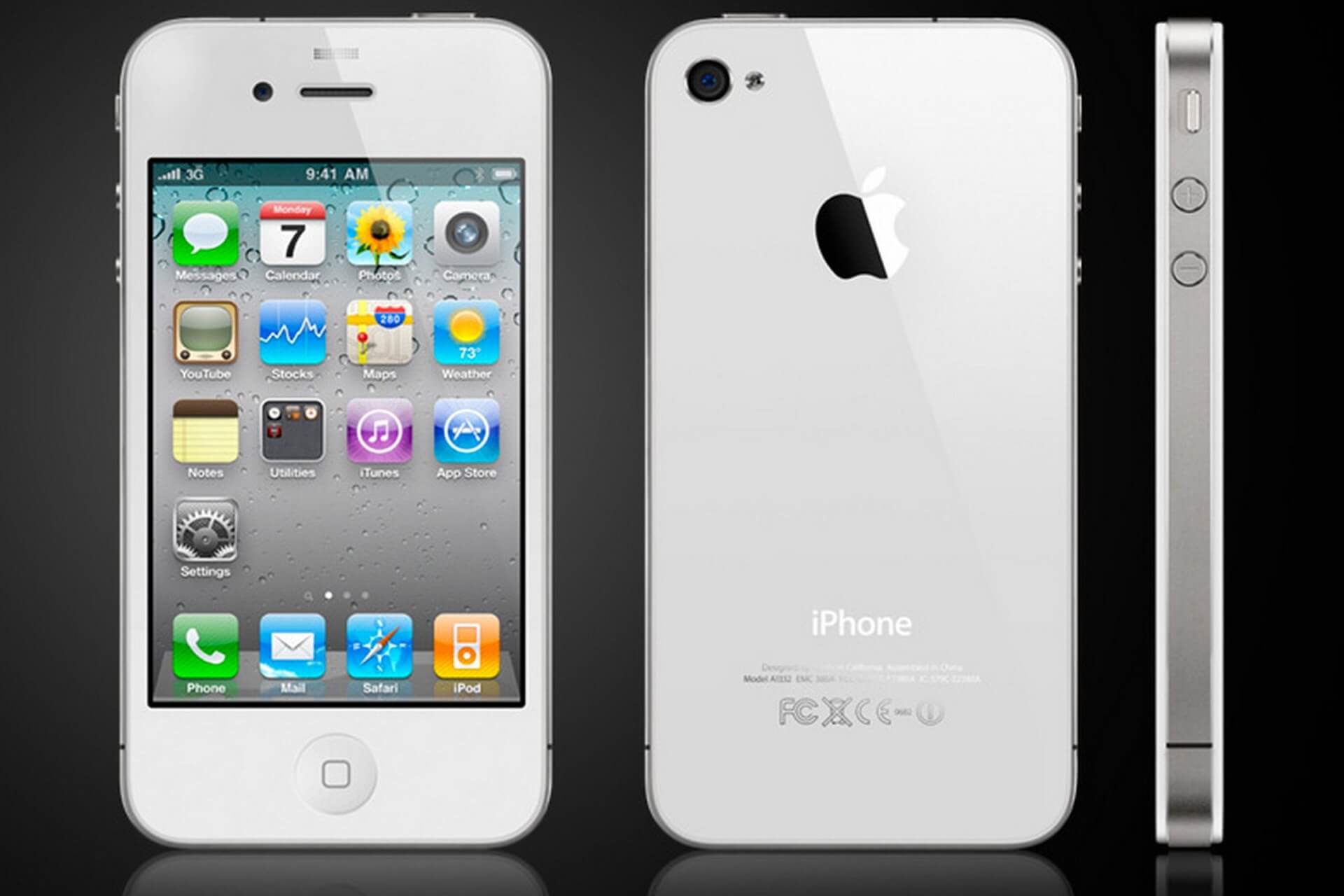Apple iPhone 4 16Гб - Черного цвета