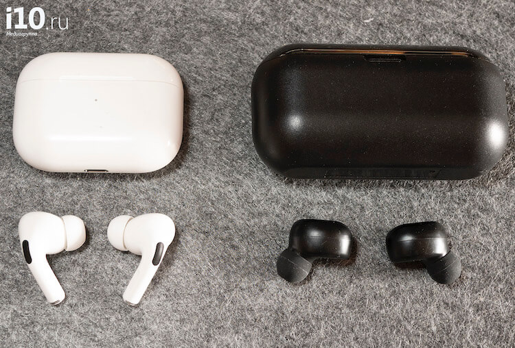 Как подключить беспроводные наушники к смартфону. В сравнении с AirPods Pro корпус наушников просто огромный. Как подключить беспроводные наушники к смартфону. В сравнении с AirPods Pro корпус наушников просто огромный. Фото.