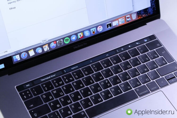 Apple научит Touch Bar в MacBook Pro различать силу прикосновения — зачем? Фото.