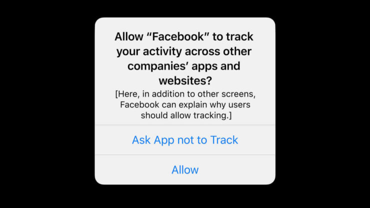 Почему Facebook против Apple. Вот такое разрешение теперь должны запрашивать разработчики, если они хотят отслеживать пользователей для демонстрации релевантной рекламы. Почему Facebook против Apple. Вот такое разрешение теперь должны запрашивать разработчики, если они хотят отслеживать пользователей для демонстрации релевантной рекламы. Фото.