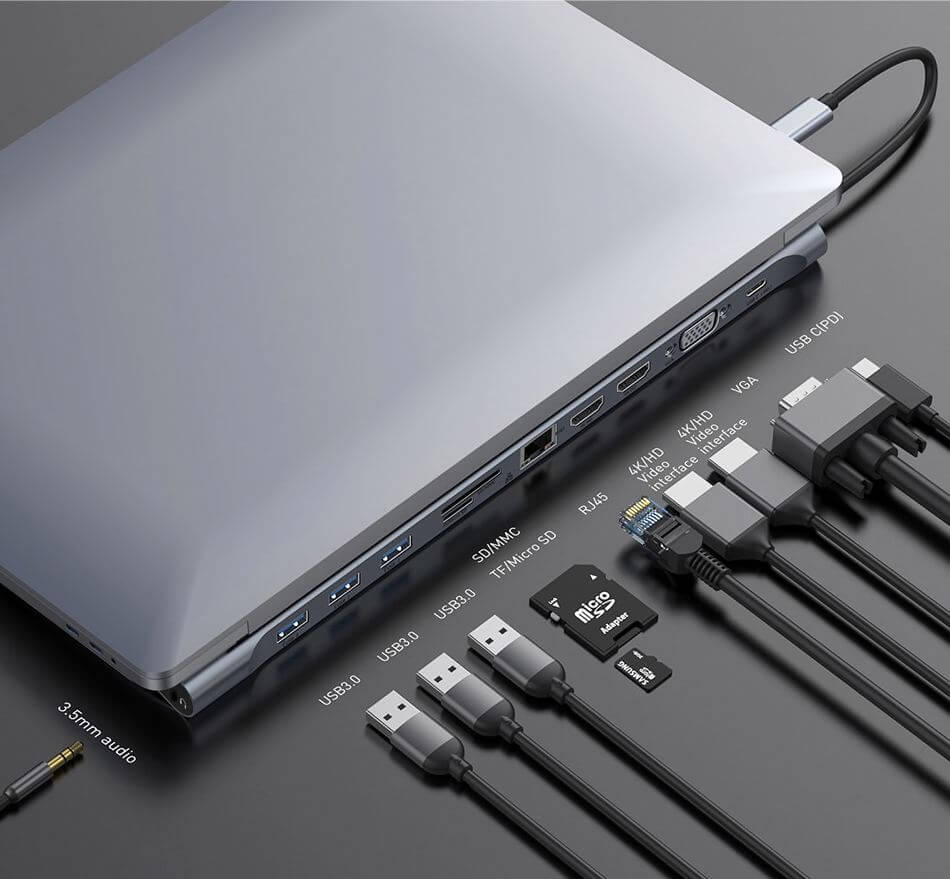 Хаб для MacBook. Впихнуть все, что только можно. Хаб для MacBook. Впихнуть все, что только можно. Фото.