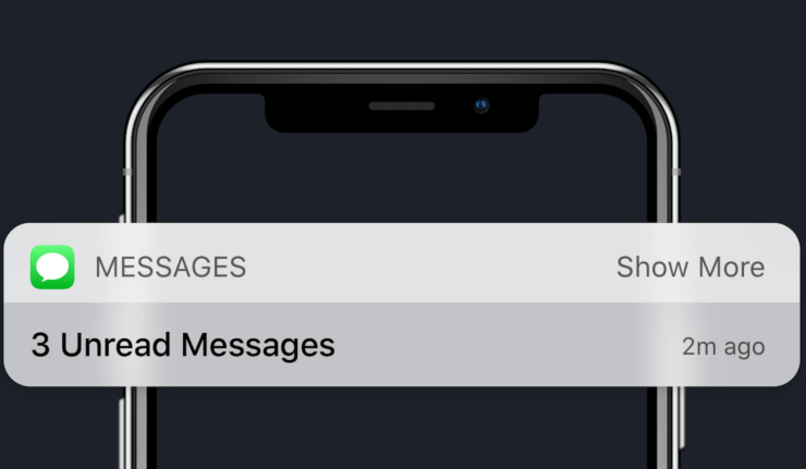 Пользователи iOS 14 больше не видят таких уведомлений, когда получают новые сообщения. Фото.