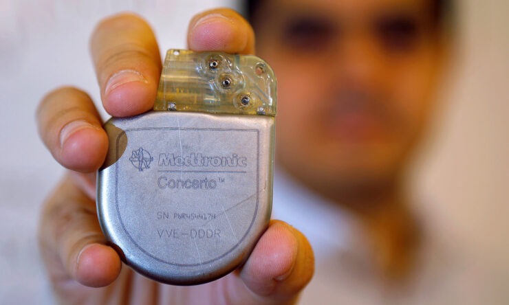 Кардиостимуляторы MedTronic особенно подвержены отключениям из-за MagSafe. Фото.