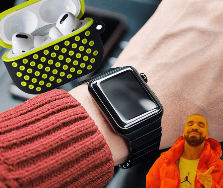 Гидрогелевая плёнка на Apple Watch, чехол для AirPods Nike+ и другие крутые штуки с AliExpress. Фото.