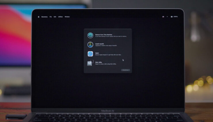 Восстановление macOS реализовано очень удобно, но свои данные вы уже не вернёте. Фото.