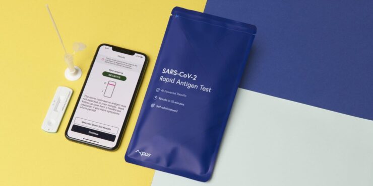 Как определить COVID-19 с помощью iPhone. Это комплект для экспресс-тестирования от Kroger Health. Как определить COVID-19 с помощью iPhone. Это комплект для экспресс-тестирования от Kroger Health. Фото.