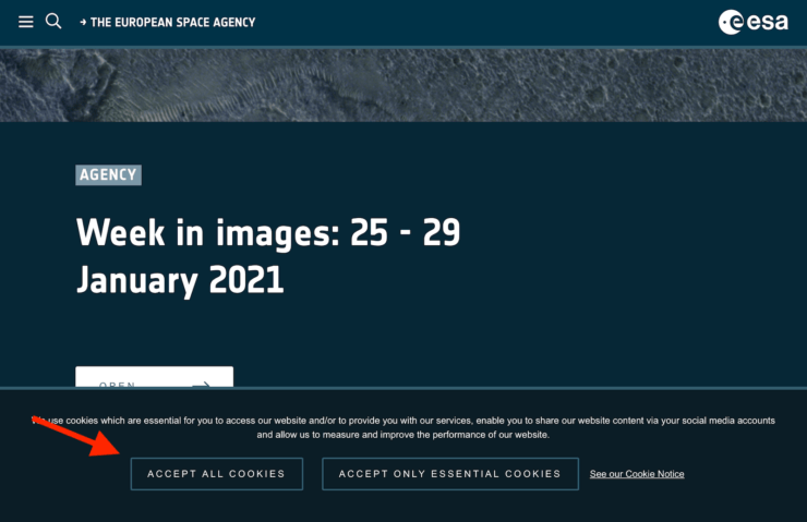 Некоторые сайты посредственно работают с куками и запрашивают разрешение на их использование постоянно. Фото.