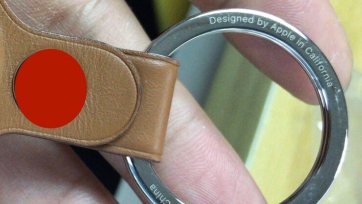 Что такое AirTag. Предположительно это кольцо от AirTag, который можно будет носить как брелок. Фото.