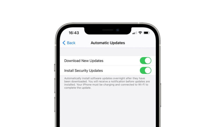 В iOS 14.5 beta 4 появился механизм установки обновлений безопасности. Фото.