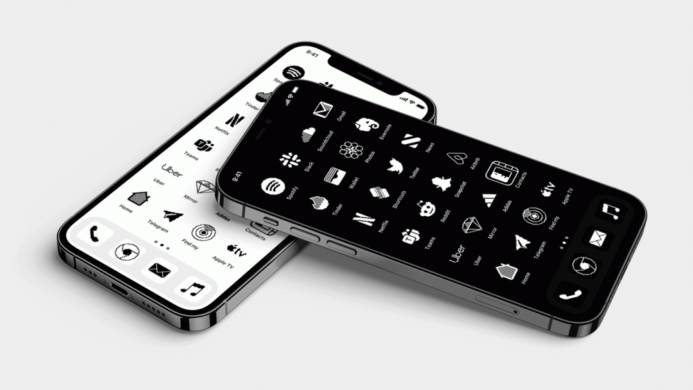 Иконки для iPhone в стиле Macintosh. Здесь ещё вдобавок есть возможность установить тёмную тему. Иконки для iPhone в стиле Macintosh. Здесь ещё вдобавок есть возможность установить тёмную тему. Фото.