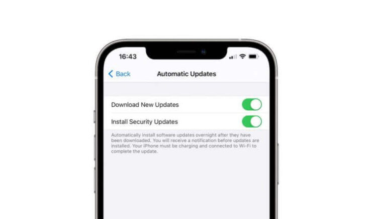 Обновления безопасности на iOS. Вот так выглядит механизм автозагрузки обновлений безопасности. Фото.