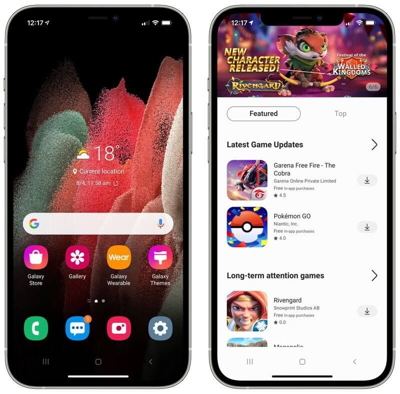 Вот так выглядит One UI, который эмулируется с помощью iTest на iPhone. Фото.