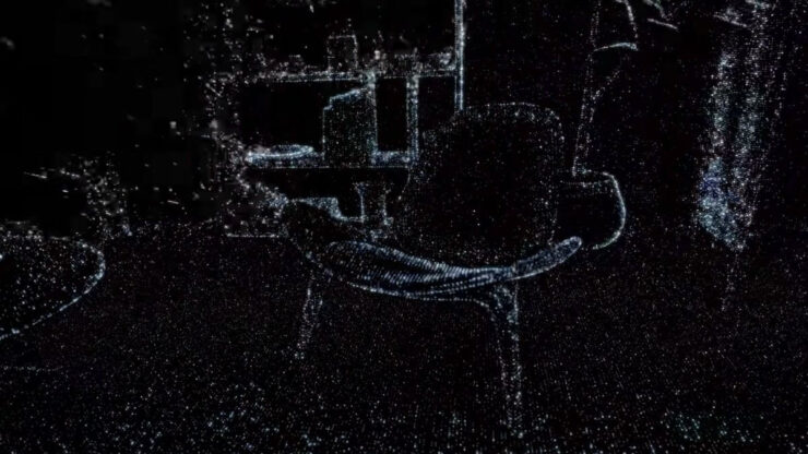 Так лидар видит предметы в комнате, и Apple считает, что этого достаточно. Фото.