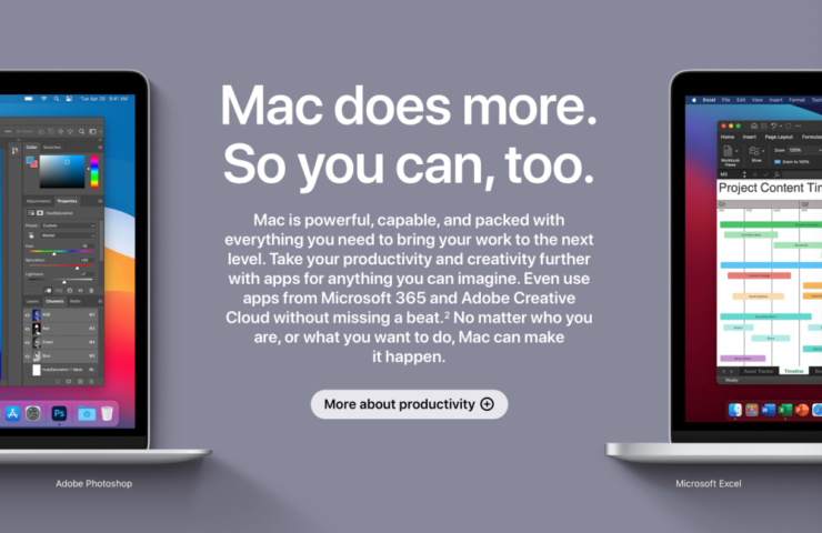 Приложения для компьютеров Apple. У Mac нет проблем с софтом, особенно, после появления M1. Фото.