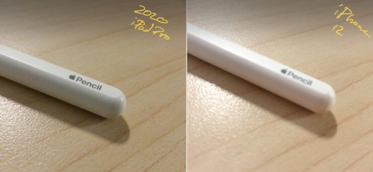 Слева — макро на iPad Pro 2020, справа — неудачная попытка макро на iPhone 12. Фото.