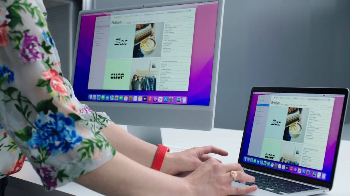 Большая часть новых функций macOS Monterey появится только на Mac c M1. Фото.