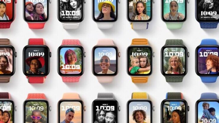 Что нового будет в watchOS 8. Теперь вы можете приближать вочтфейсы. Правда, круто? (нет). Фото.