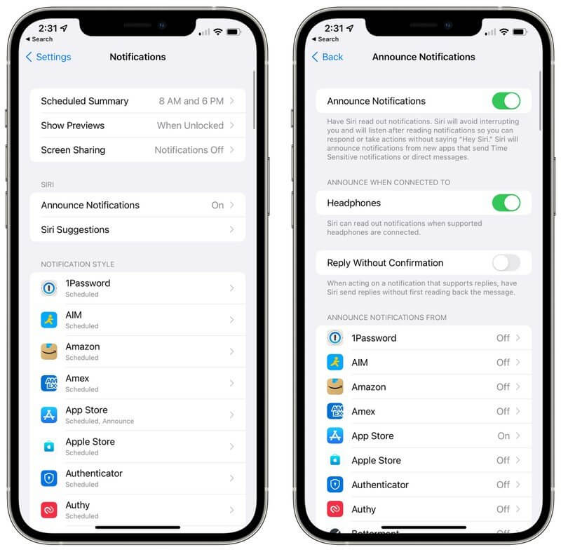 Siri будет оповещать вас обо всех событиях, если вы в наушниках. Фото.