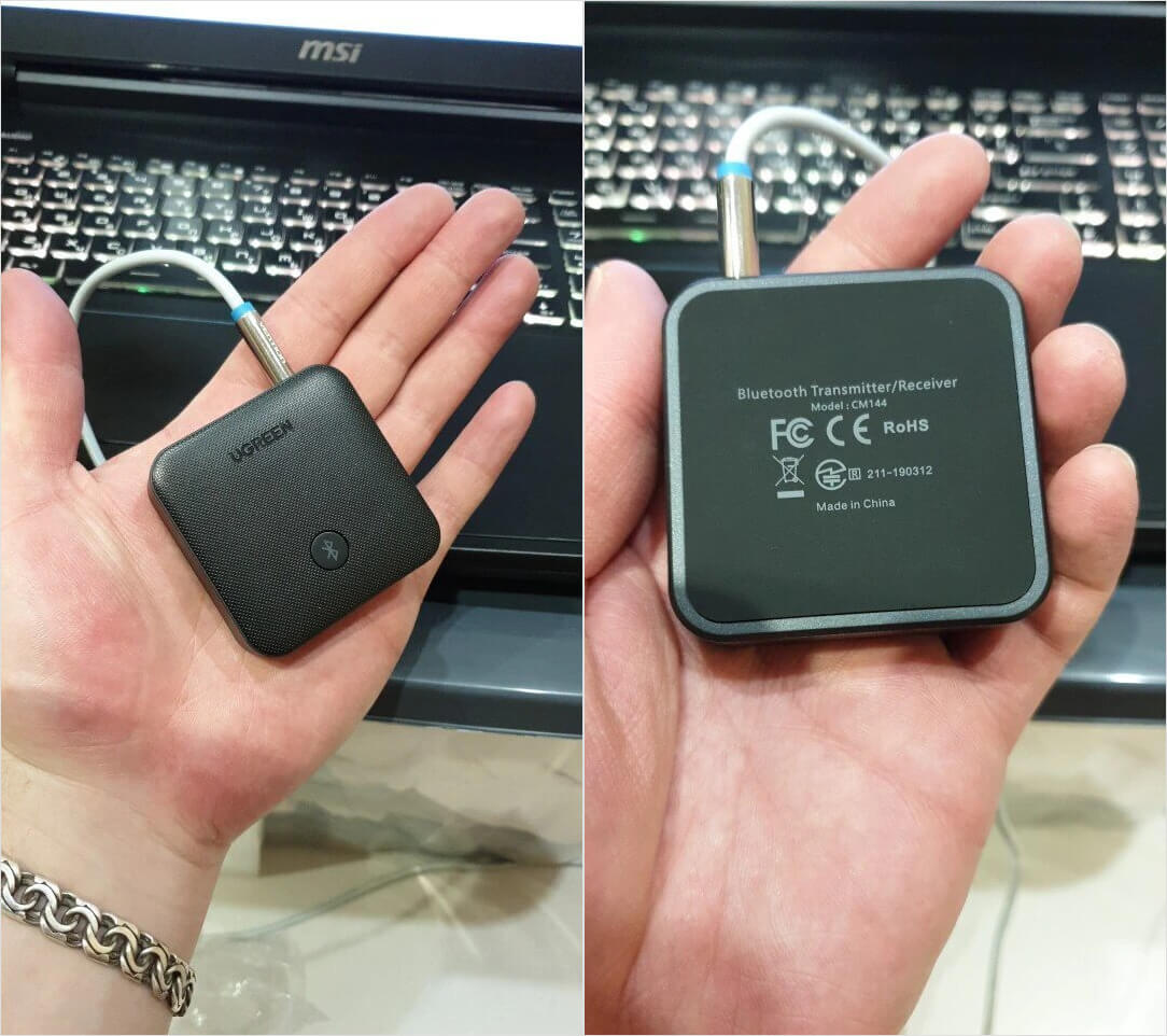 Внимательно смотрите, чтобы Bluetooth-адаптер поддерживал AAC. Иначе Apple Music послушать не получится. Фото.