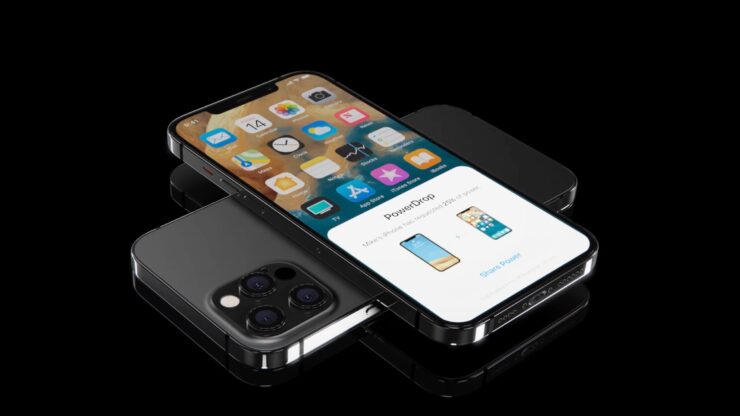 Как включить реверсивную зарядку на iPhone 12. Зарядить iPhone от iPhone при помощи реверсивной зарядки нельзя. Фото.