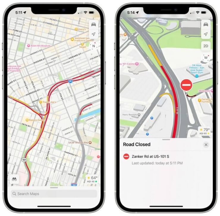 Режим навигатора в Apple Maps стал реально круче. Фото.