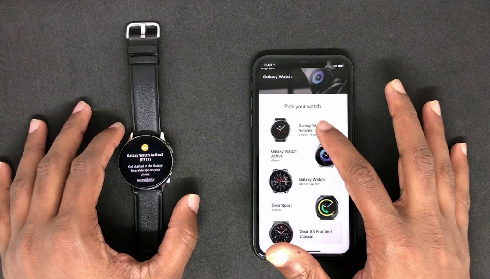 Как подключить часы Samsung к iPhone. Подключать часы к iPhone очень просто благодаря приложению Galaxy Watch. Фото.
