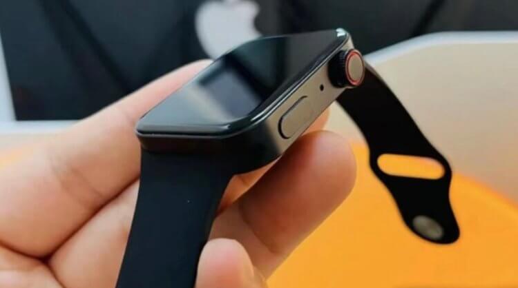 В продаже появился клон Apple Watch Series 7 за 2 тысячи рублей. Фото.