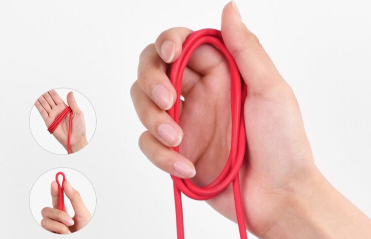 Эластичный кабель, пожалуй, даже лучше жёсткого. Фото.