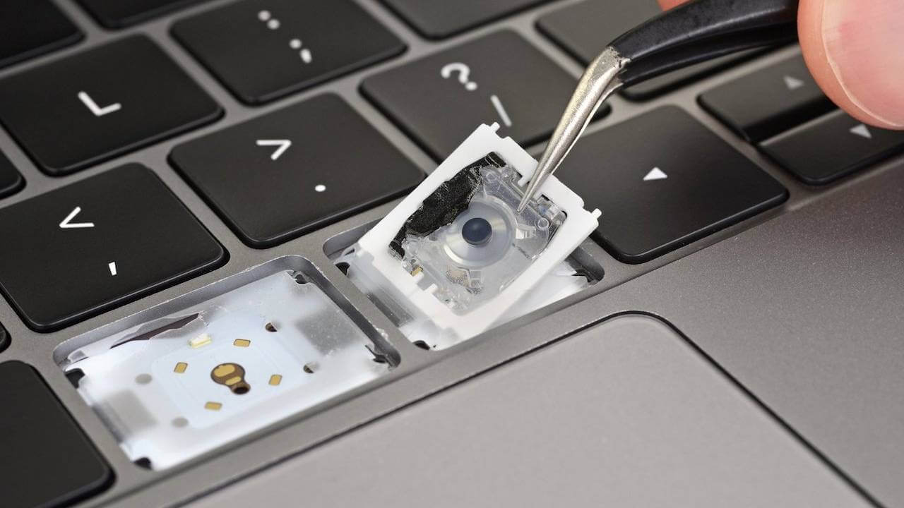 Клавиатура «бабочка» — серьёзный провал Apple под руководством Тима Кука. Фото.