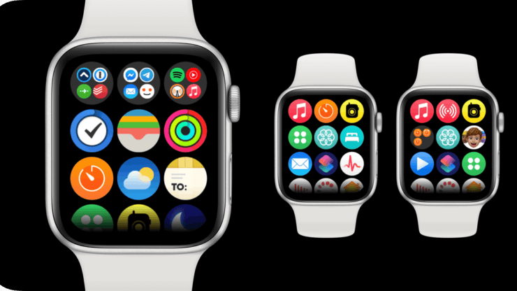Рабочий стол watchOS тоже можно было бы «подкрутить». Фото.