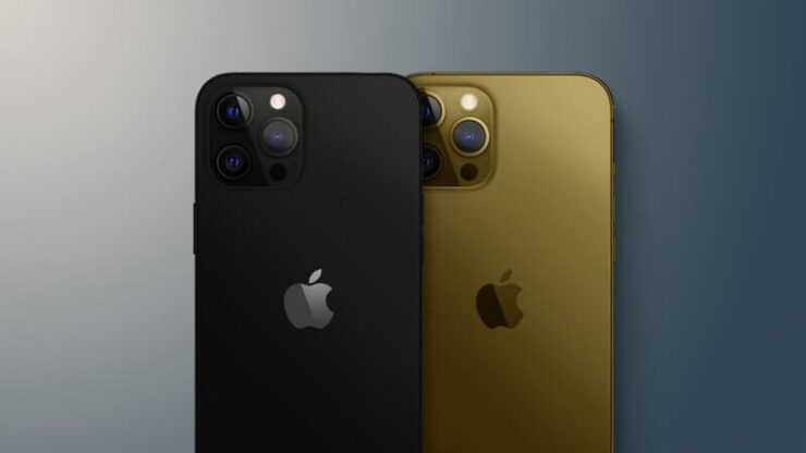 iPhone 13 выйдет в матово-чёрном и бронзовом цветах. Фото.