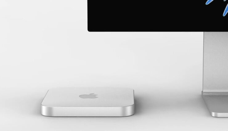 Стоит ли покупать Mac mini. Mac mini с внешним монитором — это отличный рабочий сетап. Фото.