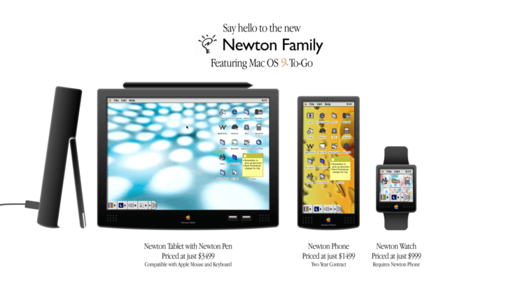 Линейка Newton была бы слишком прорывной для своего времени. Фото.