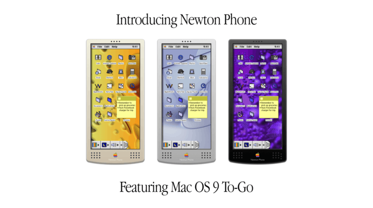 Newton Phone больше всего похож на оригинальный Newton. Фото.