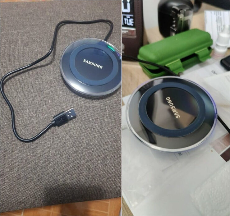 Беспроводная зарядка Самсунг. Беспроводная зарядка Samsung — одна из самых дешёвых на рынке. Фото.