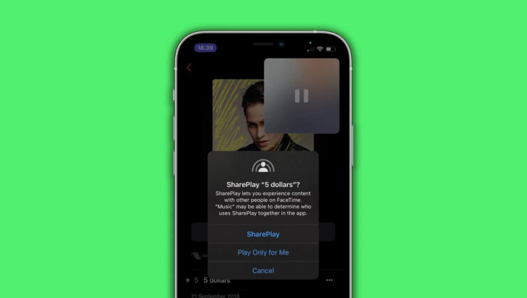 Apple отложила релиз функции SharePlay. Фото.