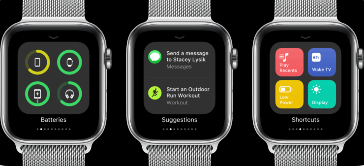 Быстрые команды на watchOS тоже не помешали бы. Фото.