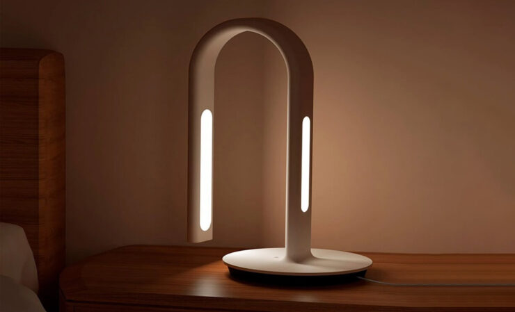 Умная настольна лампа Xiaomi. Лампа с обратной подсветкой — это лучшее решение для освещения. Фото.