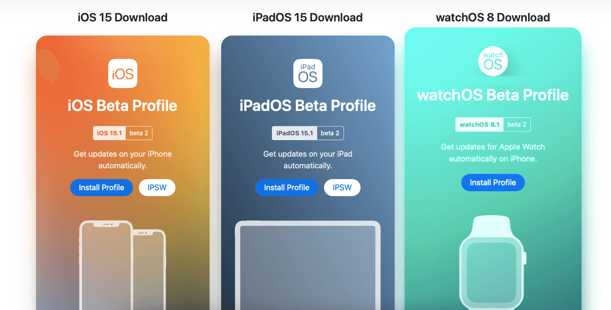 Скачать профиль разработчика может кто угодно. Фото.