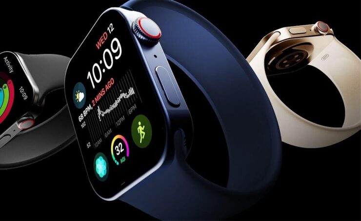 Вот такими должны были быть Apple Watch 7. Фото.