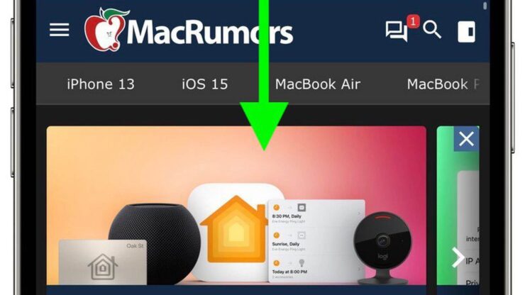 Теперь можно легко и просто перезагрузить страницу по свайпу вниз. Фото.