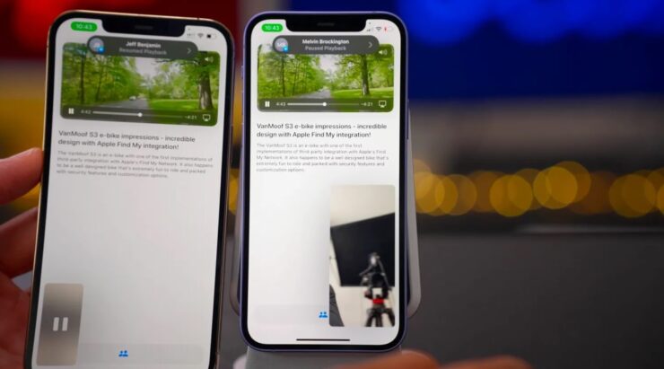 Apple вернула SharePlay в iOS 15.1. Фото.