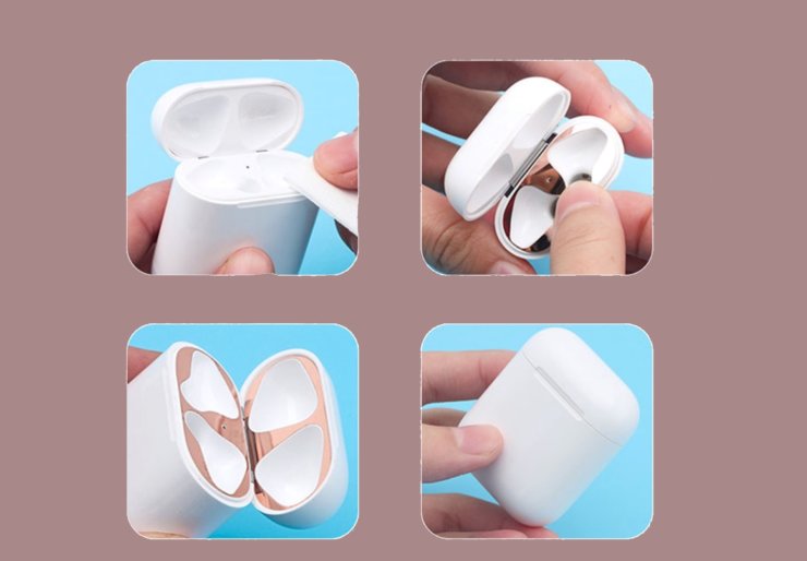 Как почистить AirPods. Защитить свои наушники поможет простая наклейка. Как почистить AirPods. Защитить свои наушники поможет простая наклейка. Фото.