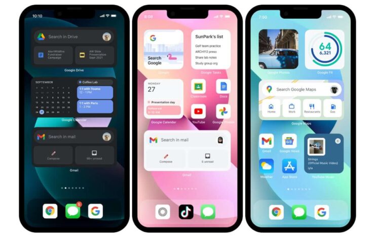 У приложений Google для iOS хорошие только виджеты, а интерфейс совершенно непотребен. Фото.