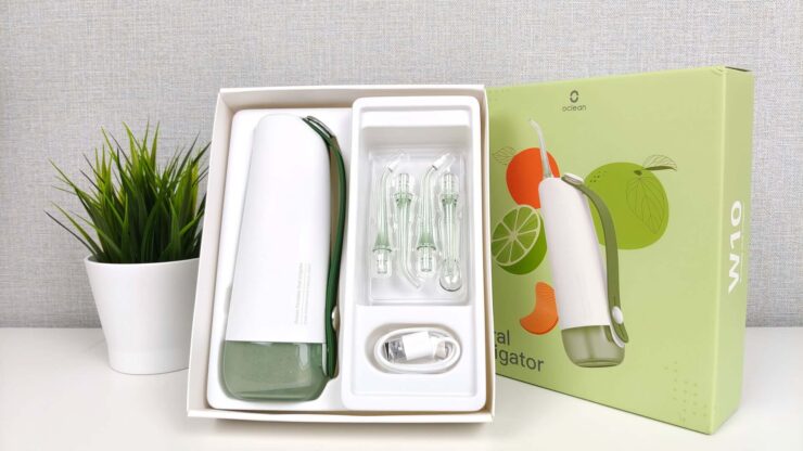 Oclean W10 соответствует всем критериям хорошего ирригатора. Фото.