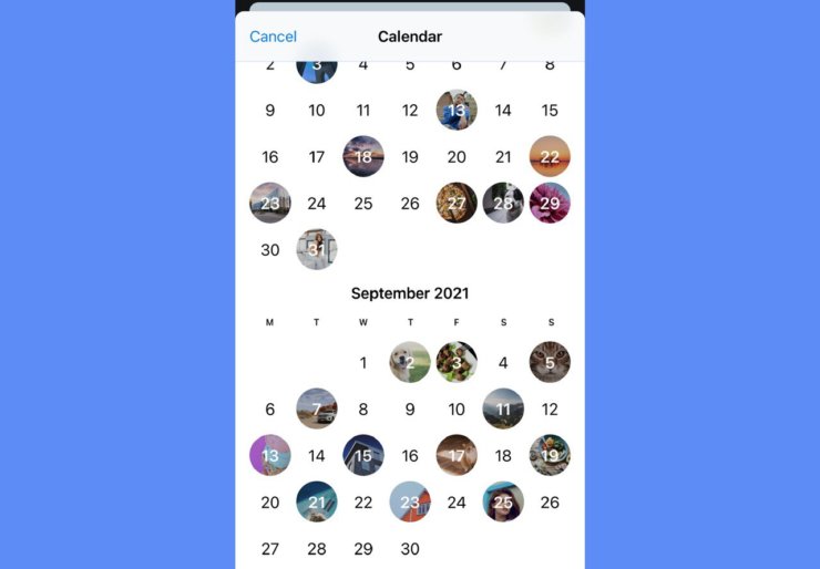 Календарь медиа в Телеграм. Календарь — крутая альтернатива Воспоминаниям в Инстаграм. Календарь медиа в Телеграм. Календарь — крутая альтернатива Воспоминаниям в Инстаграм. Фото.